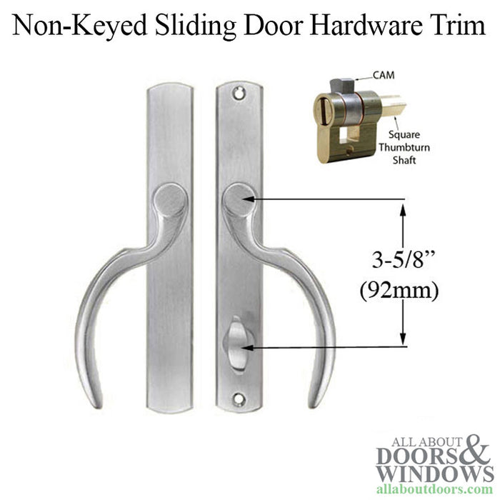Winkhaus Fontana Sliding Door Handle Trim – Patio Function, Non-Keyed