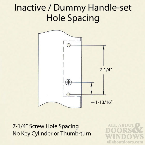 Marvin Dummy Trim for Hinged Passive Patio Door – Oil Rubbed Bronze