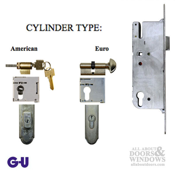 GU Europa Monolock Single Point Lock – 50mm Backset, 92mm PZ, Stainless Steel