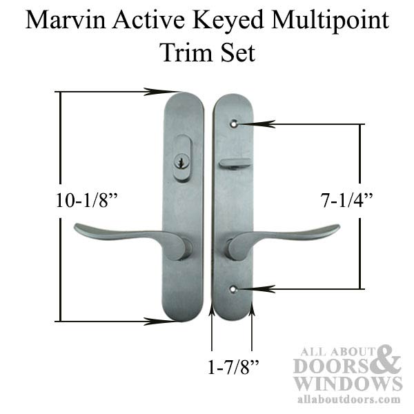 Marvin Active Door Trim with Schlage Keyway – Polished Chrome