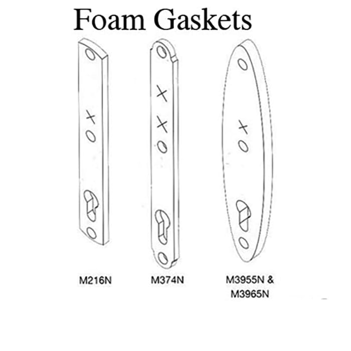 Hoppe Underplate Foam Gasket for M216N Escutcheon – 1-1/16" x 8-3/8"