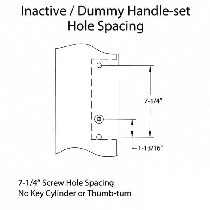 Marvin Dummy Trim for Hinged Passive Patio Door – Satin Taupe