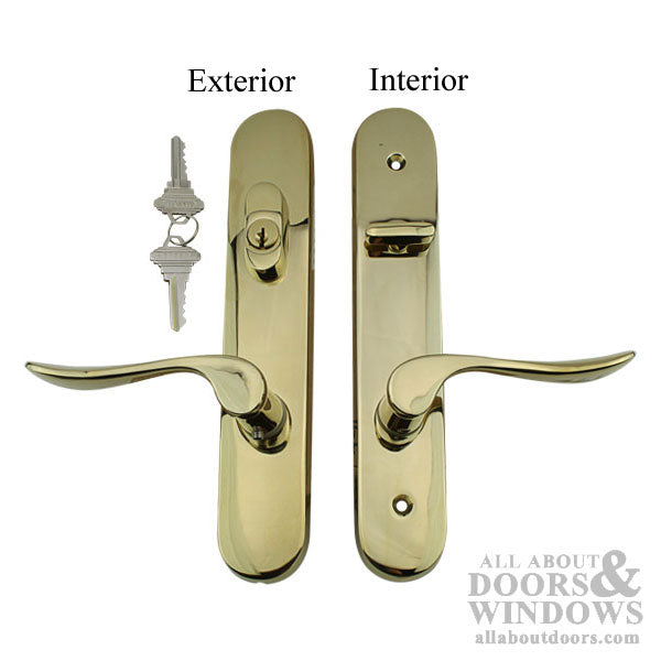 Marvin Active Trim Set for Multipoint Doors – 92mm PZ, Brass PVD