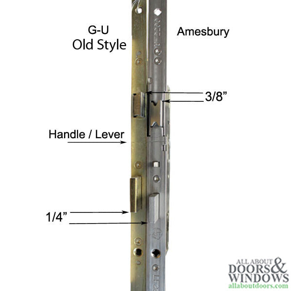 Amesbury P2000 Multipoint Lock Kit – 45mm Backset, 92mm PZ, 20mm Faceplate