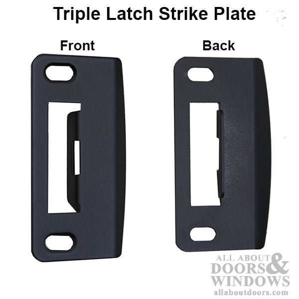 Hoppe Multipoint Lock Strike Plate with Adjustable Tab – Oil Rubbed Bronze