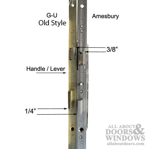 G-U 20/50/92 Shootbolt Replacement Kit for 94"-107.5" Doors – 45mm Backset, 92mm PZ