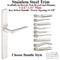 Multipoint Lock Handleset Trim – 92mm PZ, Stainless Steel