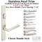 Multipoint Lock Handleset Trim – 92mm PZ, Stainless Steel