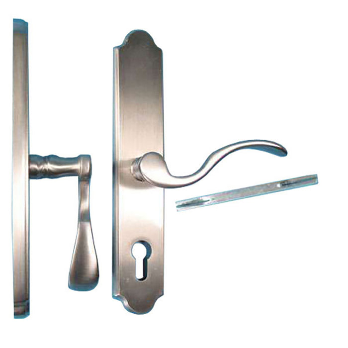 Amesbury Germania Patio Handleset – 68mm PZ, Satin Nickel