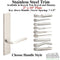 Multipoint Lock Handleset Trim – Modern Square Escutcheon, 92mm PZ, Stainless Steel