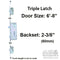 Sentry XL Triple Latch Multipoint Lock for 6' 8" Doors – 60mm Backset