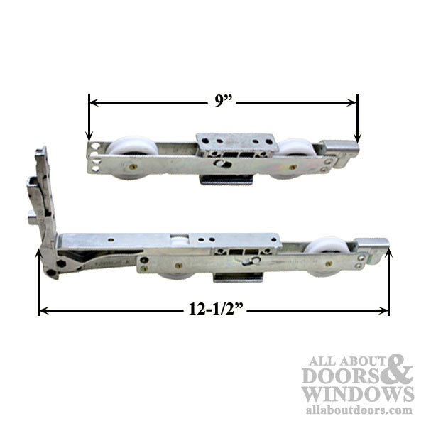 GU Sliding Door Runners with Rollers – 300 lb Capacity