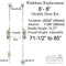 Winkhaus One Motion Double Door Replacement Kit for 6' 8" Doors – 45mm Backset, 92mm PZ