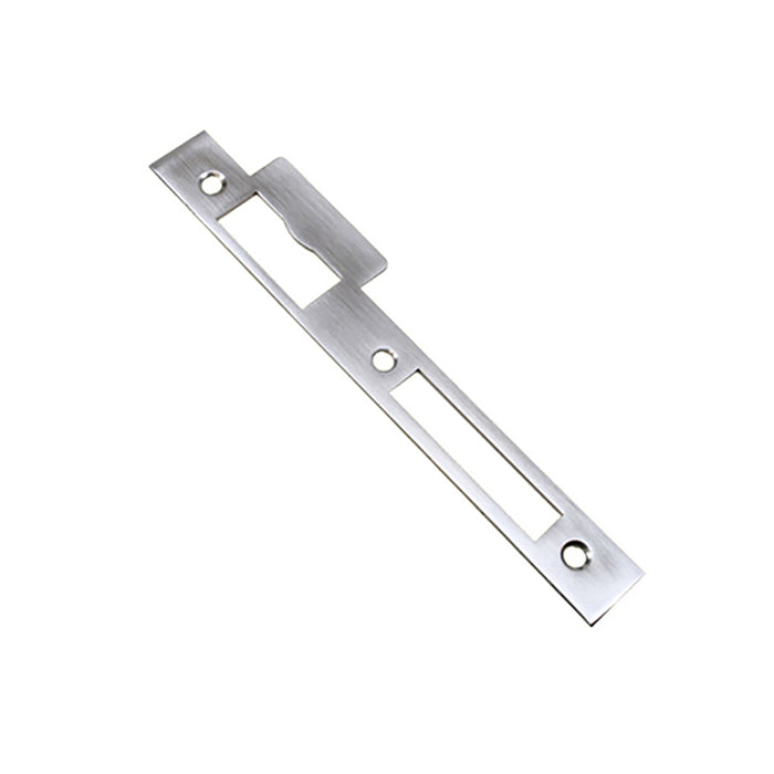 GU Strike Plate for Latch & Deadbolt – 45mm Door, Satin Nickel