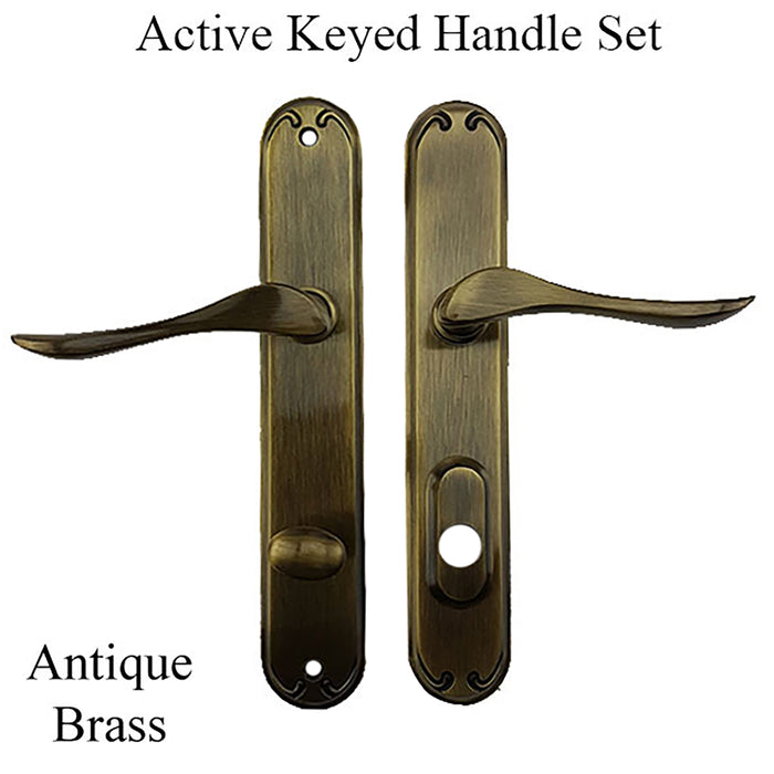 Pella Left Hand Active Handle Set for Multipoint Doors – 92mm PZ