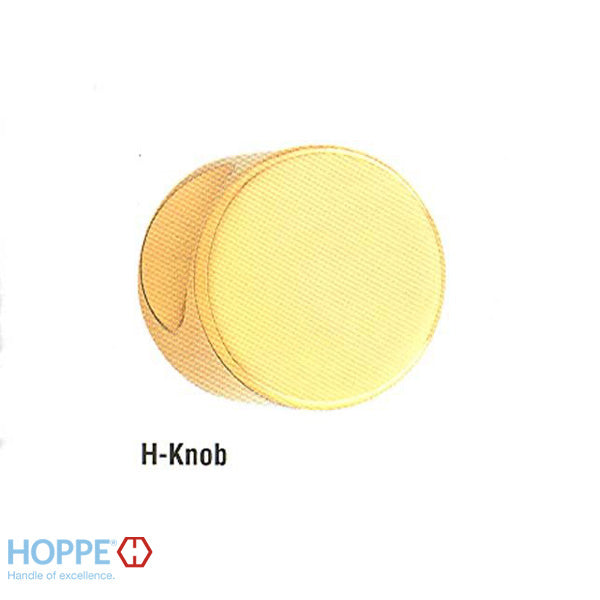 Hoppe Euro Profile Cylinder with Round H-Knob – 55.5/35.5mm, Polished Brass