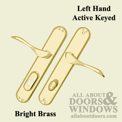 Pella Left Hand Active Handle Set for Multipoint Doors – 92mm PZ