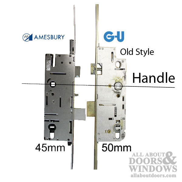 G-U 20/50/92 Shootbolt Replacement Kit for 94"-107.5" Doors – 45mm Backset, 92mm PZ