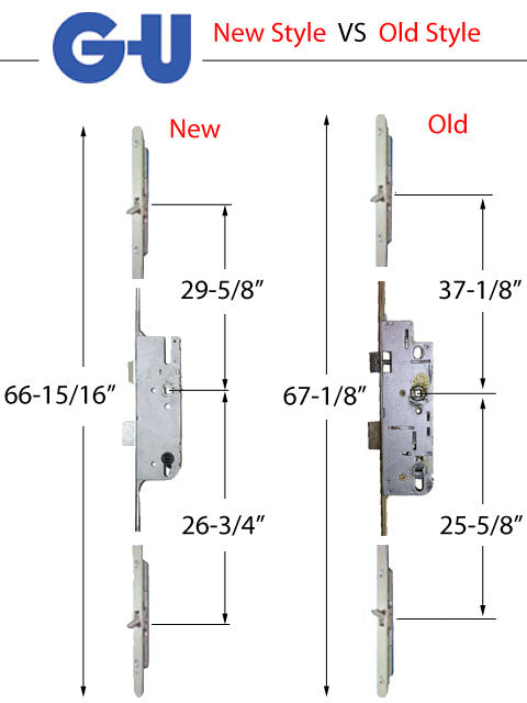 GU 3-Point Tongue Latch Multipoint Lock – 50mm Backset, 92mm PZ (Discontinued)