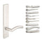 Multipoint Lock Handleset Trim – Modern Square Escutcheon, Stainless Steel