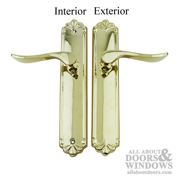 Emtek Dummy Trim for Pella Double French Doors – 2" x 10" Plate, Oil Rubbed Bronze