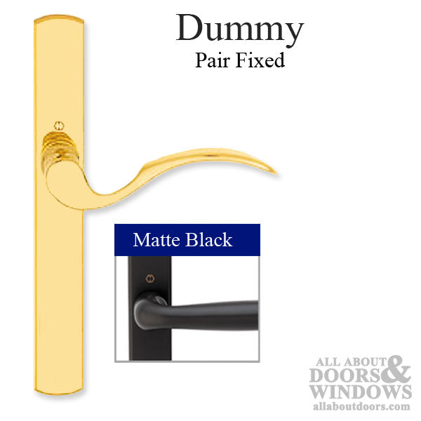 Hoppe Munchen Dummy Handleset for Multipoint Doors – Matte Black
