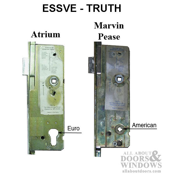 ESSVE Multipoint Lock Replacement Kit for 6'5" Doors – 60mm Backset, 92mm PZ