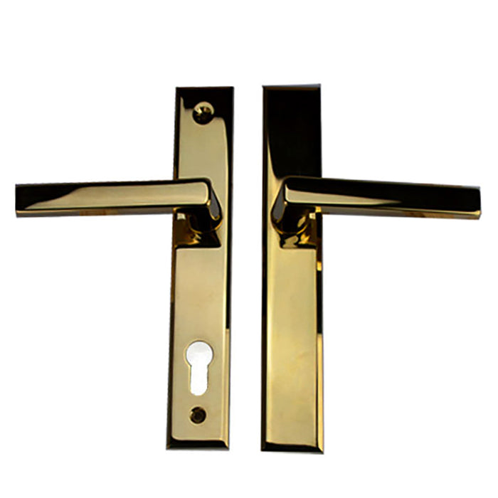 Dallas Inactive Multipoint Handleset – 92mm PZ, Polished Brass