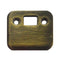 Hoppe Single Door Shootbolt Strike – Curved Lip, Antique Brass