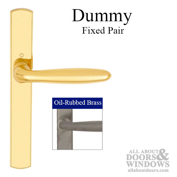 Hoppe Verona Dummy Handleset for Multipoint Doors – Oil Rubbed Brass