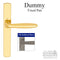 Hoppe Verona Dummy Handleset for Multipoint Doors – Oil Rubbed Brass