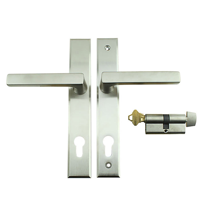 Hoppe Dallas Active Handleset – 92mm PZ, Satin Nickel