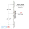 Hoppe Multipoint Lock Replacement Kit for 79-3/16" Doors – 45mm Backset, 92mm PZ, Stainless Steel
