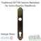 Hoppe Traditional Interior Backplate M374N – 92mm PZ, Antique Brass