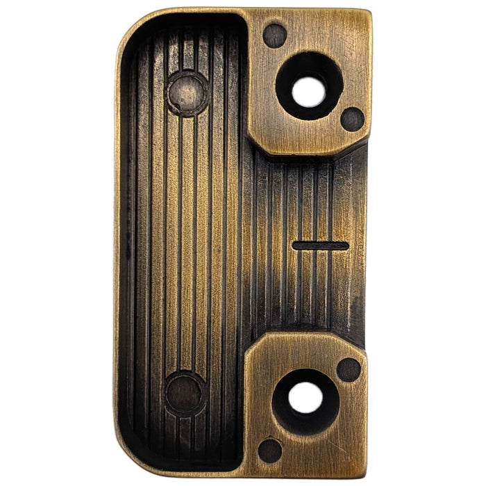 Hoppe Roller Strike Plate – Antique Brass