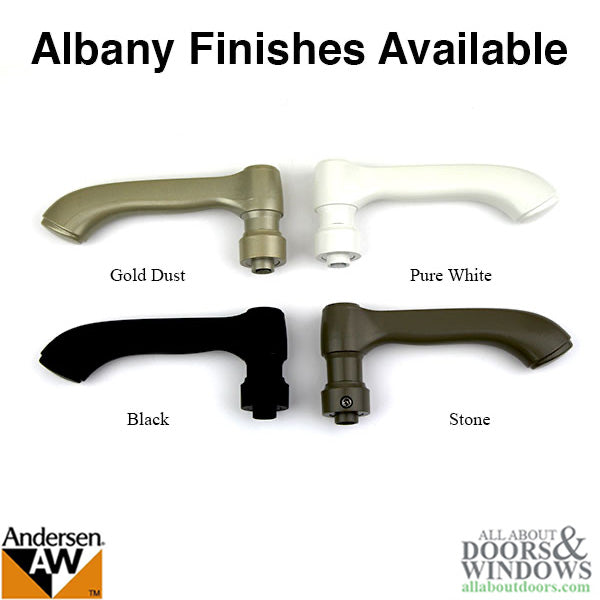 Andersen Albany Double Active Hinged Door Hardware Set – White