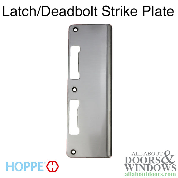 Hoppe Extended Latch and Deadbolt Strike – Curved Lip for 3" Doors