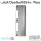 Hoppe Extended Latch and Deadbolt Strike – Curved Lip for 3" Doors