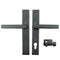 Hoppe Dallas Inactive Handleset – 92mm PZ, Dark Bronze Metallic