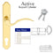 Hoppe Munchen Active Handle Set – 92mm PZ, Pure White