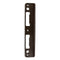 Hoppe Latch & Deadbolt Strike Plate – Curved Lip, Rustic Umber