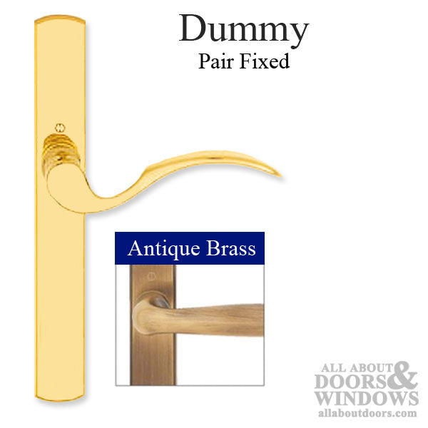 Hoppe Munchen Dummy Handleset for Multipoint Doors – Antique Brass