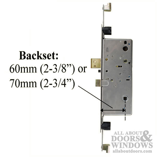 Multipoint Mortise Lock for Concealed Vertical Rods – 60mm Backset, 92mm PZ