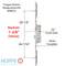 Hoppe Multipoint Lock Replacement Kit – 35mm Backset, 92mm PZ