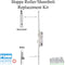 Hoppe FUHR Replacement Kit for 77" Eagle Doors – 35mm Backset, 92mm PZ
