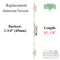 ESSVE Multipoint Lock Replacement Kit for 8'0" Doors – 45mm Backset, 92mm PZ