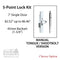 Hoppe HLS-ONE 5-Point Manual Tongue System for 7' Doors – 45mm Backset