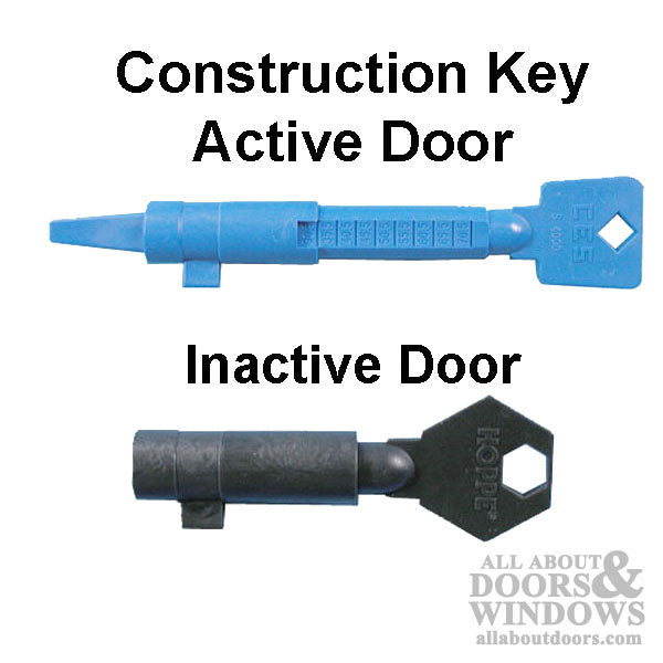 Hoppe Inactive Door Construction Key – Black