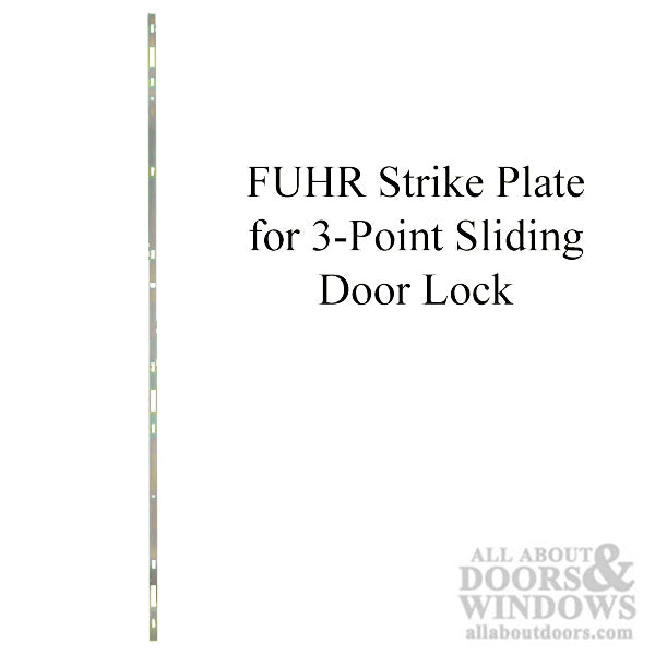 Fuhr Sliding Door Strike Plate – 3 Hook, 19mm Faceplate