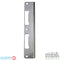 Hoppe Latch & Deadbolt Strike Plate – Curved Lip, Stainless Steel